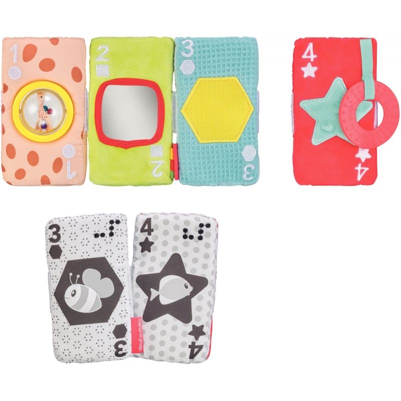 Mes cartes sensorielles en tissu Sophie la Girafe