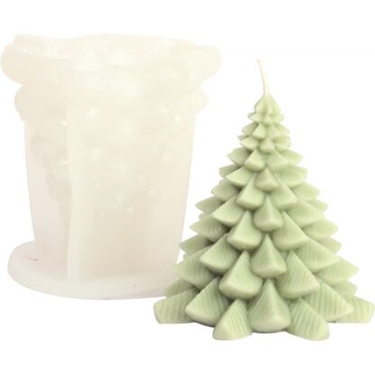 Moule en silicone pour bougie sapin