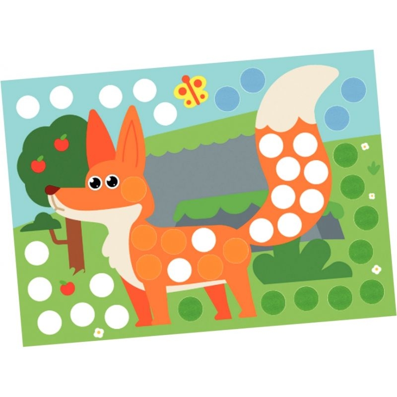 Pack 24 ateliers gommettes animaux