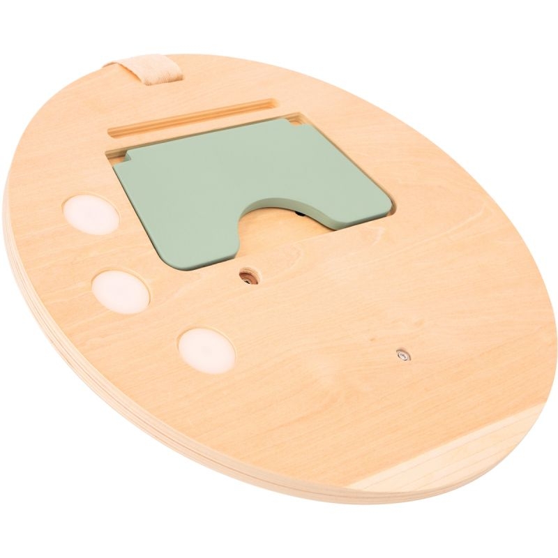 Panneau d’activités rond en bois