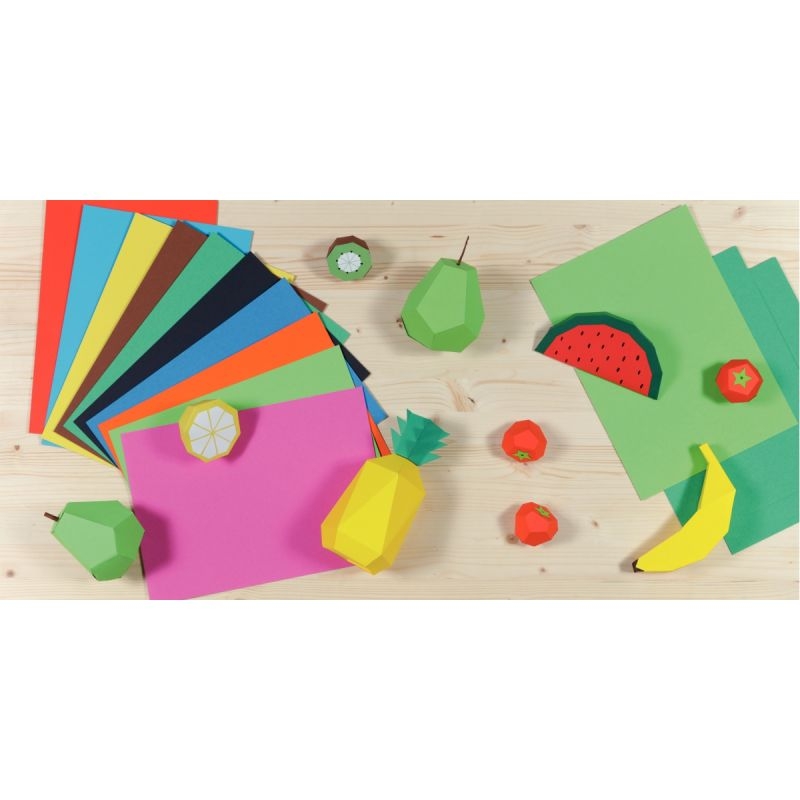 Paquet de 100 feuilles de papier couleur recyclé format A4 210g