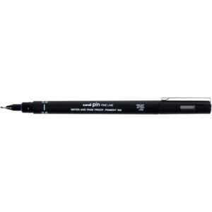 Pochette 8 feutres Uni Pin Pointes assorties plus brush noir