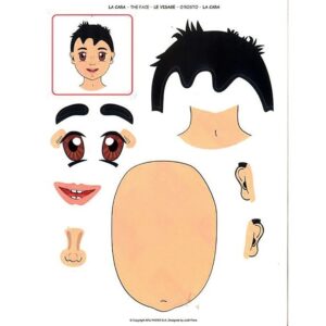 Pochette de 144 gommettes visage repositionnables