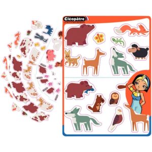 Pochette de 240 gommettes animaux