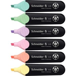 Pochette de 6 surligneurs Job Pastel assortis