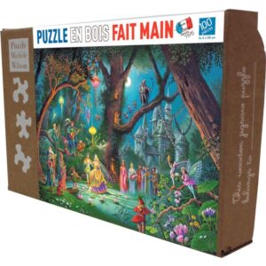 Puzzle en bois d’environ 100 pièces, le mariage d’une fée
