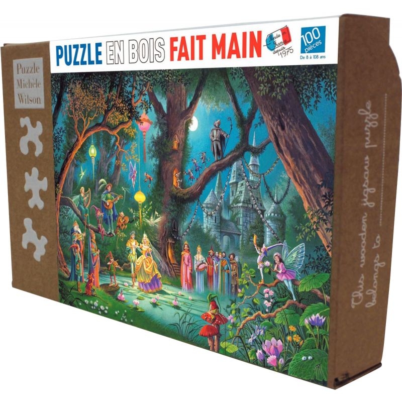 Puzzle en bois d’environ 100 pièces, le mariage d’une fée