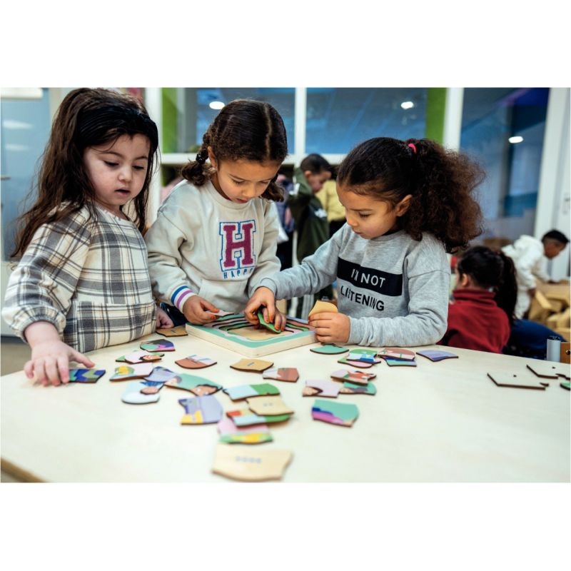 Puzzle en bois multi-niveaux, le cycle de la vie