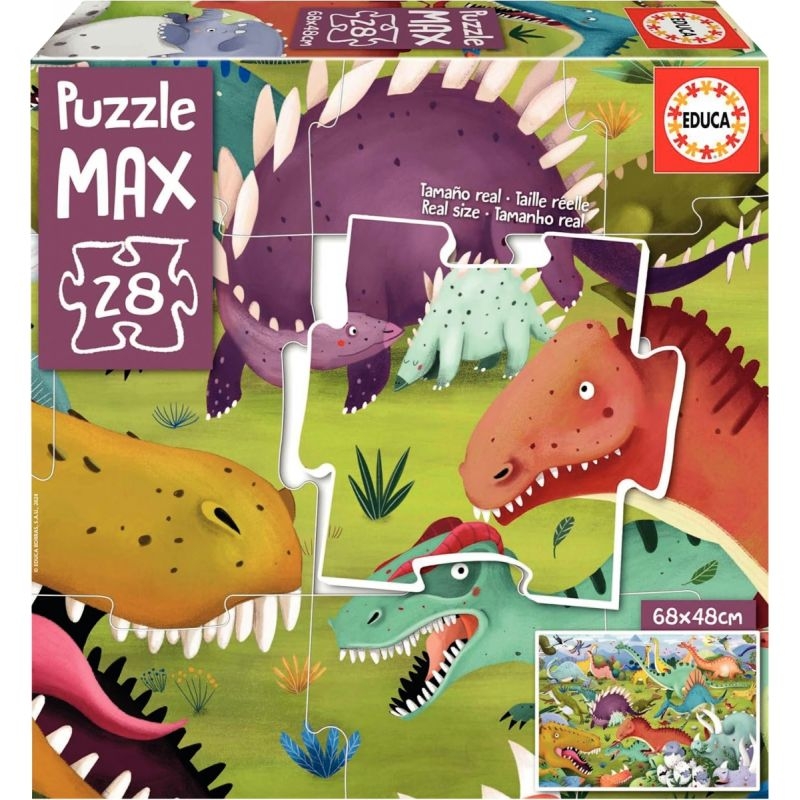 Puzzle MAX 28 pièces, les dinosaures