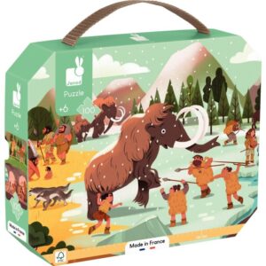 Puzzle panoramique 100 pièces, la Préhistoire
