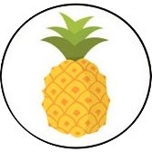 Rouleau de 900 gommettes fruits assorties