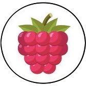Rouleau de 900 gommettes fruits assorties