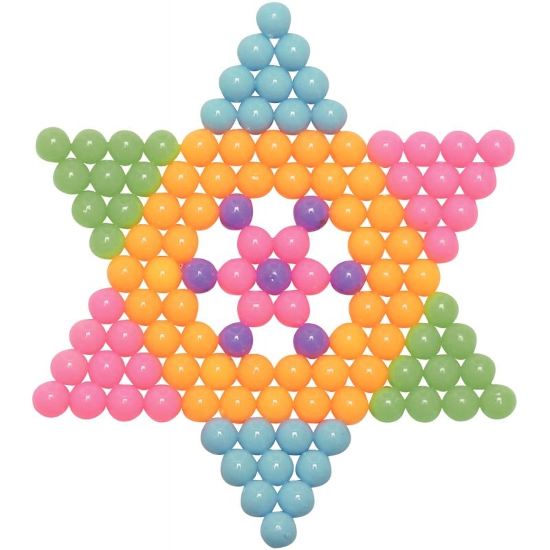 Sachet de 5000 aqua perles diamètre 5mm coloris fluo assortis