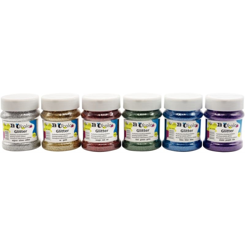 Shaker de paillettes biodégradables 100grammes coloris vert