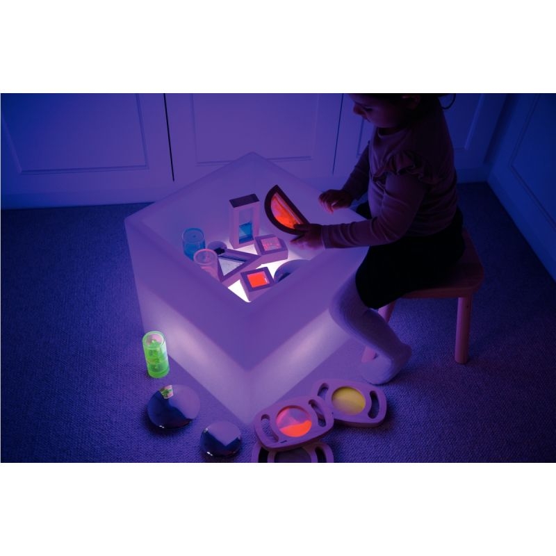 Table lumineuse carrée