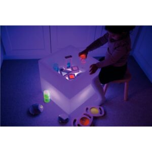 Table lumineuse carrée