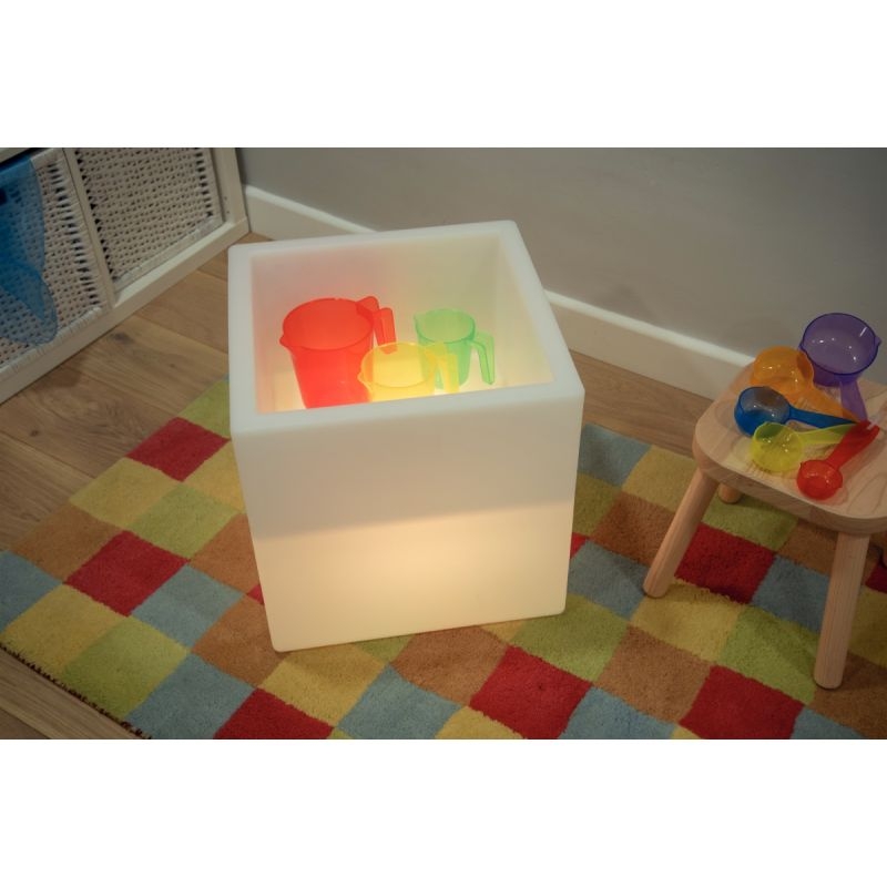 Table lumineuse carrée