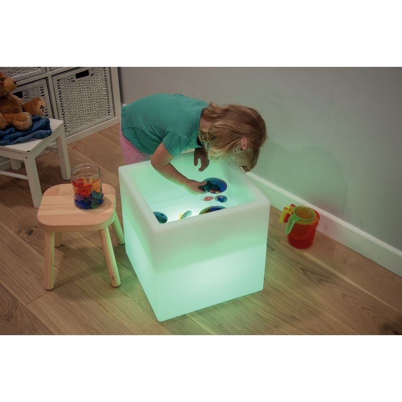 Table lumineuse carrée