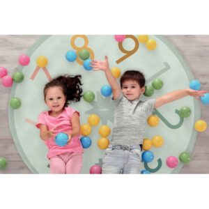 Tapis diamètre 200cm les chiffres de 1 à 9