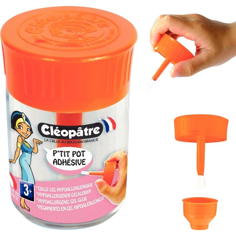 Valise 16 petits pots adhésive hypoallergénique + recharge 500g
