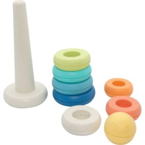 Anneaux à empiler en plastique recyclé, 9 pièces