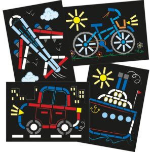 Atelier gommettes transports
