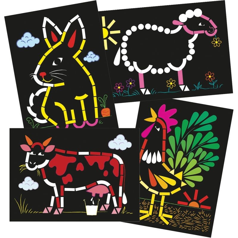 Ateliers gommettes animaux ferme
