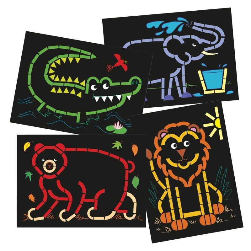 Ateliers gommettes animaux sauvages