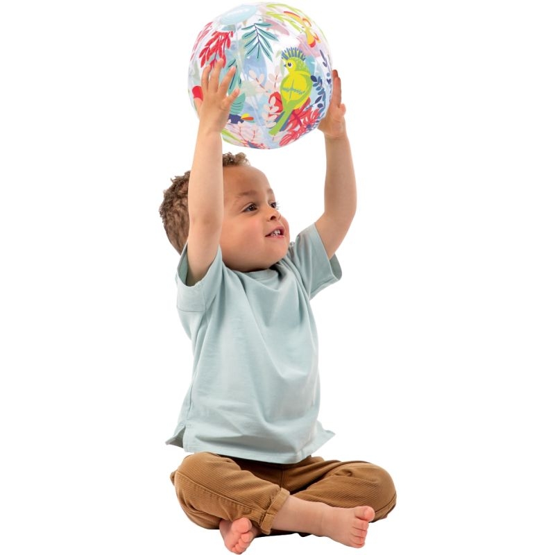 Ballon gonflable transparent, la jungle