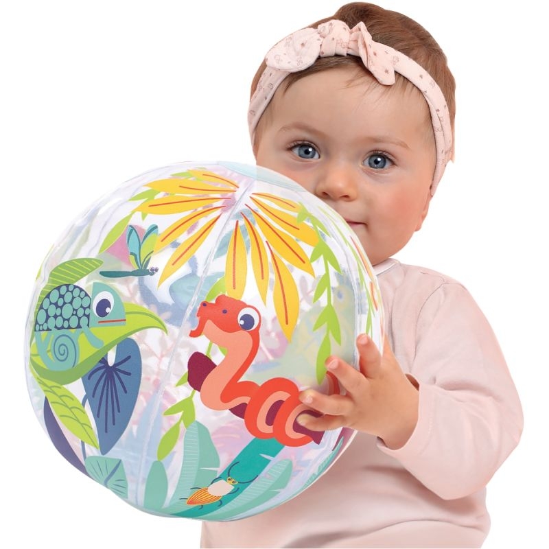 Ballon gonflable transparent, la jungle