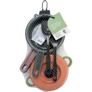 Batterie de cuisine en plastique recyclé, 7 pièces