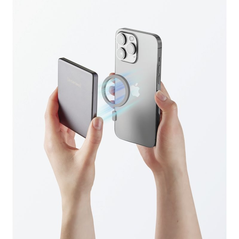 Batterie de secours magnétique Intenso 5000 mAh gris