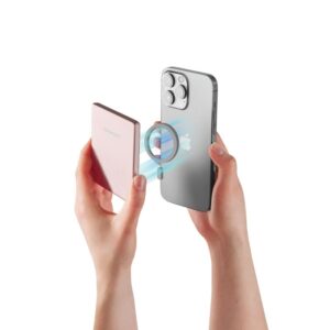 Batterie de secours magnétique Intenso 5000 mAh rose