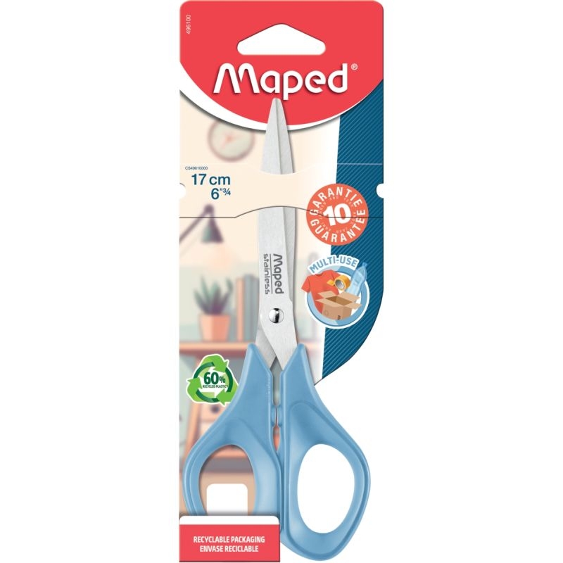 Blister ciseaux ADVANCED ambidextre 17cm
