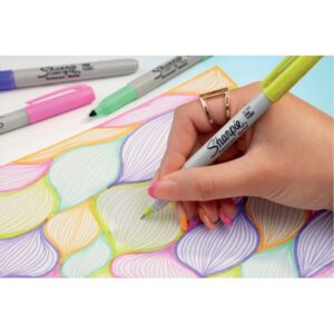 Blister de 12 marqueurs permanent Sharpie Glam Pop