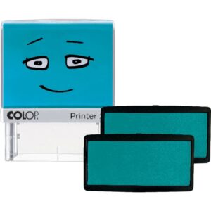 Blister de 2 cassettes d’encrage bleu