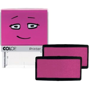 Blister de 2 cassettes d’encrage rose