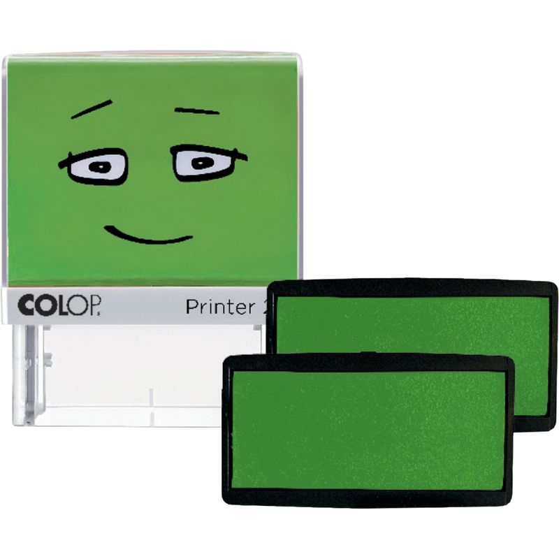 Blister de 2 cassettes d’encrage vert