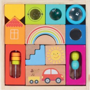 Blocs d’exploration en bois, 14 pièces