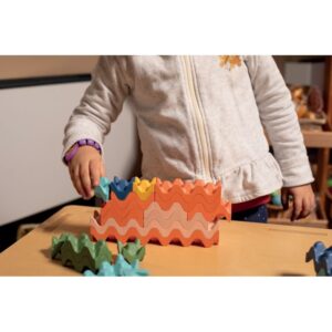 Blocs de construction forme vague, 90 pièces