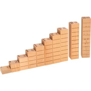 Boite 29 blocs numériques en bois