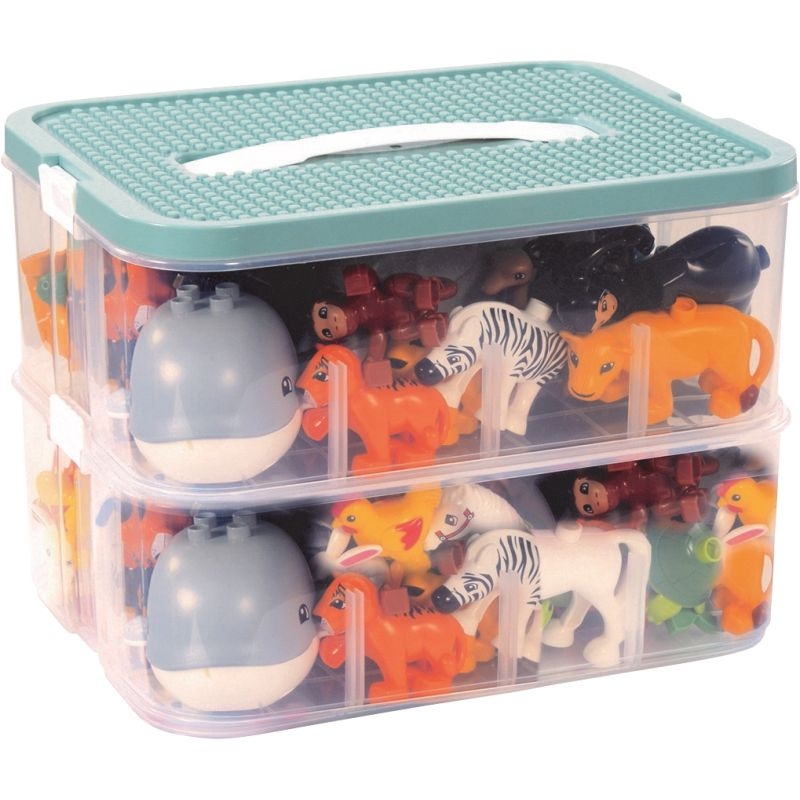 Boite d’animaux et de clôtures pour briques de construction, 100 pièces