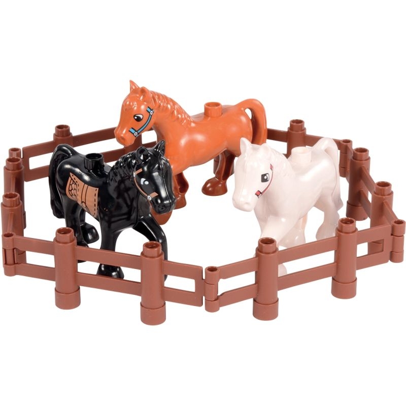 Boite d’animaux et de clôtures pour briques de construction, 100 pièces