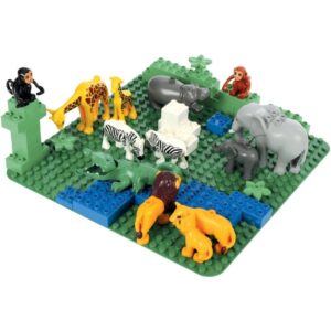 Boite d’animaux et de clôtures pour briques de construction, 100 pièces