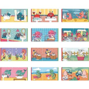 Boite de 12 puzzles duo, préserver l’eau