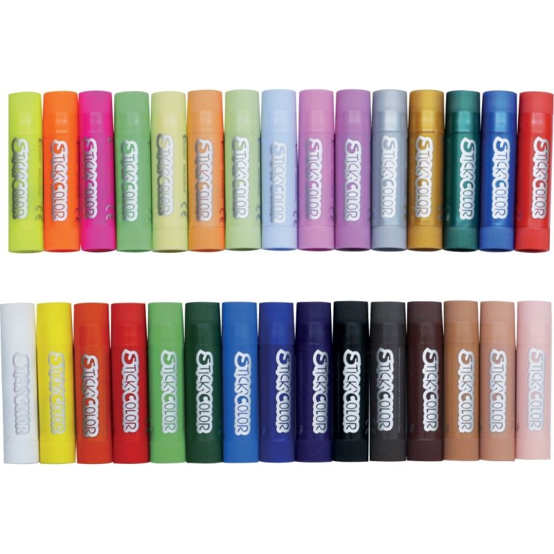 Boite de 30 sticks gouache 10grammes assortis