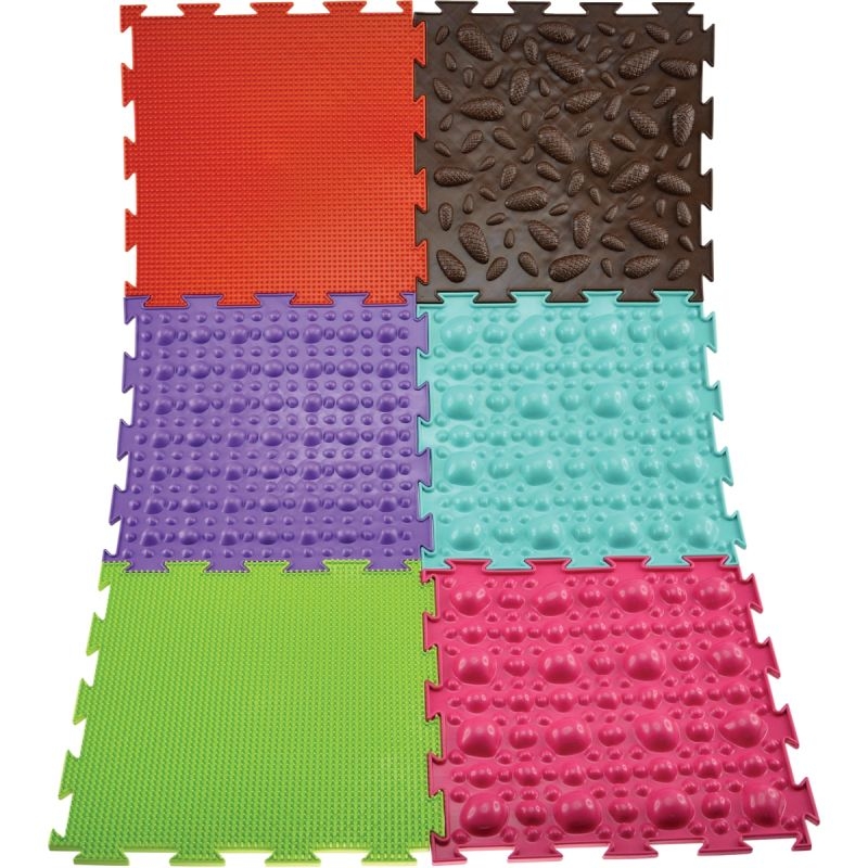 Boite de 6 dalles sensorielles 26x26cm n°1