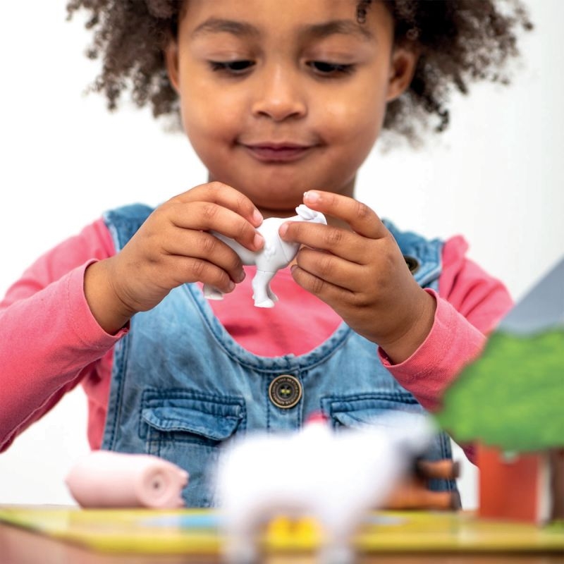 Boite de 7 mini puzzles 3D magnétiques, animaux de la ferme