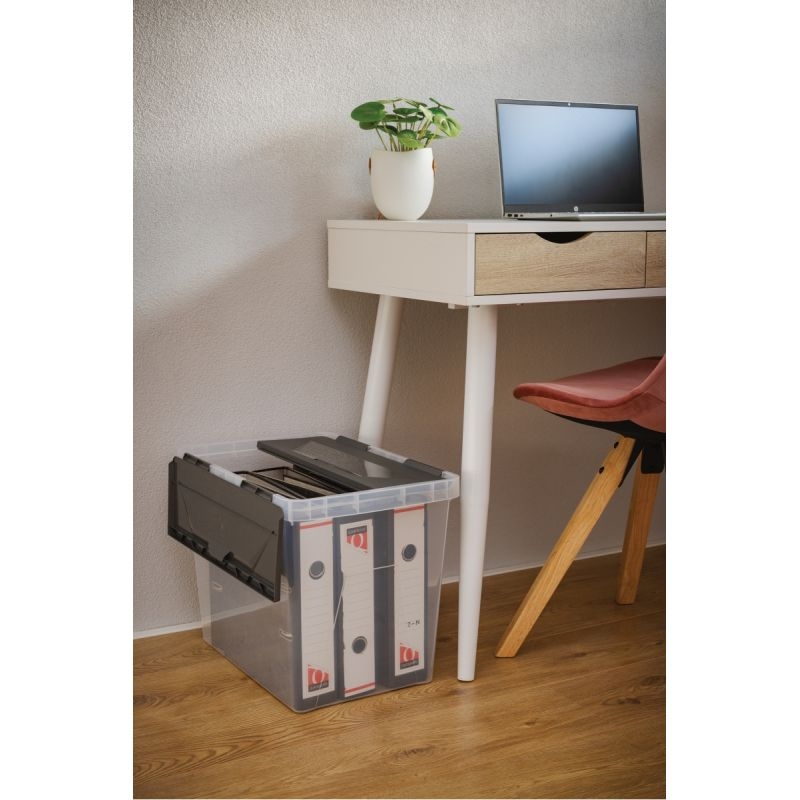 Boite de rangement ONYX 40L transparente