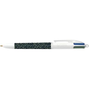 Boîte de 12 stylos bille 4 couleurs Léopard assortis